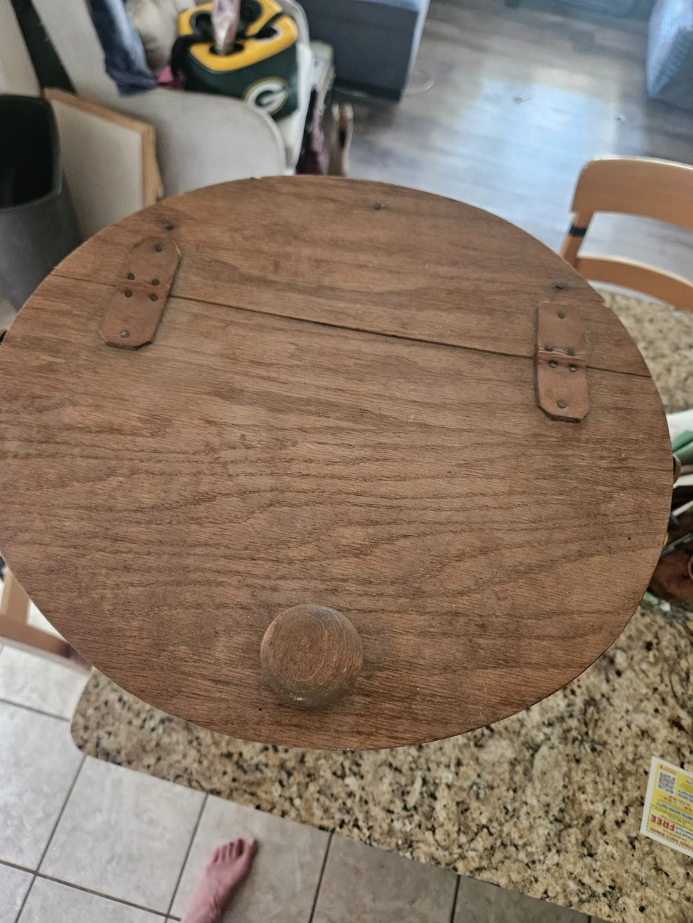 Longaberger Brown Woven Basket Pedestal Accent